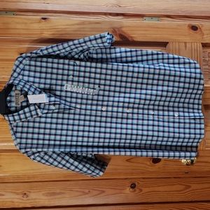 Men's 2XL Relaxed Fit Button Down Short Sleeve CoolMax Shirt, by Duluth Trading